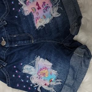 Girls childrens place 5t barbie custom shorts